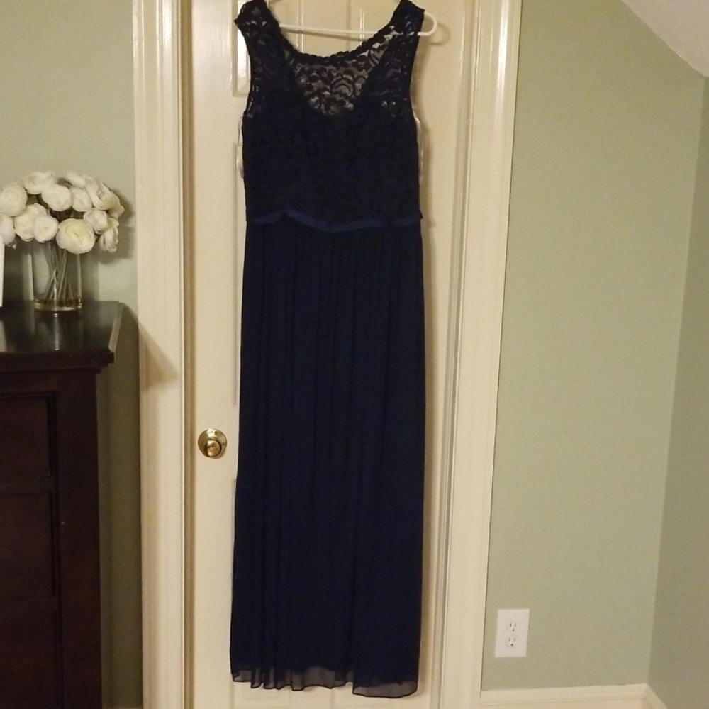 David's Bridal bridesmaid gown